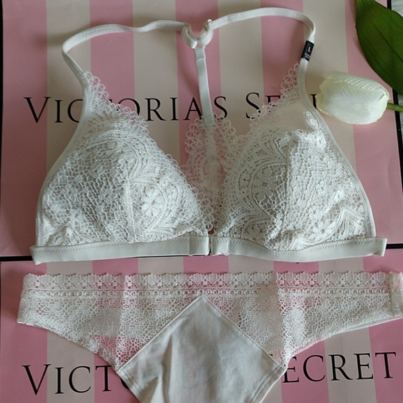 SET🌷Size L VS BRALETTE + THONG PANTY L.nwt - Picture 2 of 5